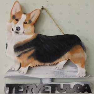 Welsh Corgi pembroke tricolor tervetuloakyltti