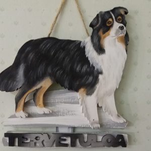 Australianpaimenkoira tervetuloakyltti