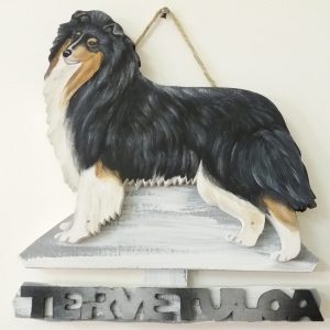 Collie tricolor tervetuloakyltti