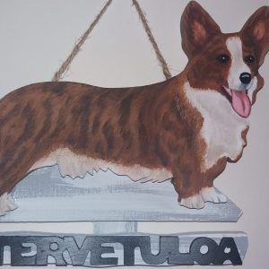 Welsh Corgi Cardigan tervetuloakyltti