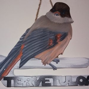 Kuukkeli tervetuloakyltti