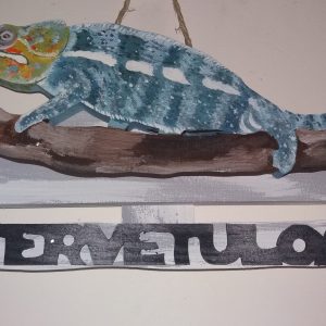 Kameleontti tervetuloakyltti