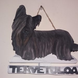 Skyenterrieri tervetuloakyltti