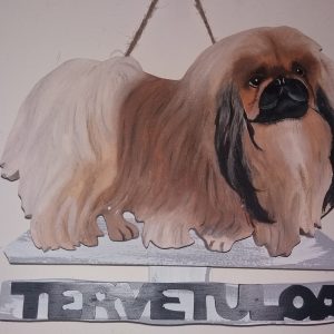 Kiinanpalatsikoira tervetuloakyltti