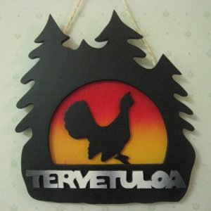 Metsäneläin metso tervetuloakyltti