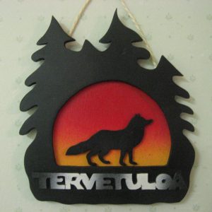 Metsäneläin kettu tervetuloakyltti