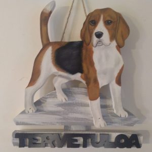 Beagle tervetuloakyltti