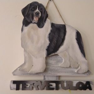 Newfoundland landseer tervetuloakyltti