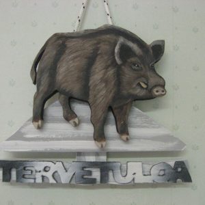 Villisika tervetuloakyltti