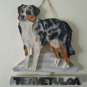 Australianpaimenkoira tervetuloakyltti